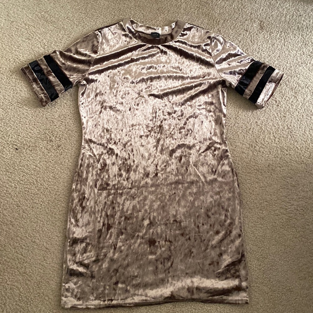 Velvet style Jersey Mini Dress